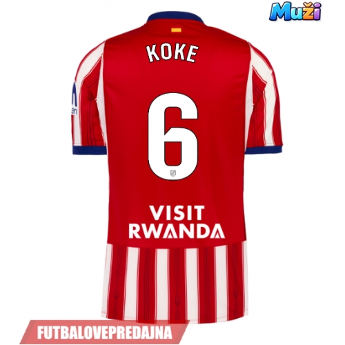 Lacne Muži Futbalové dres Atletico Madrid Koke #6 2026-27 Krátky Rukáv - Domáci
